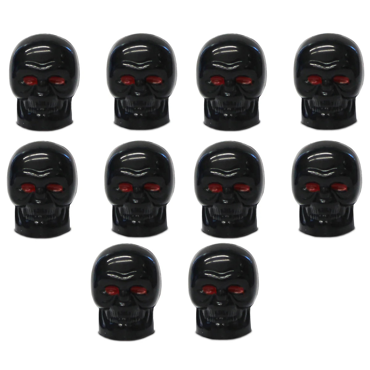 INNOVATIVE SPORTS VALVE CAPS SKULL 10 pack
