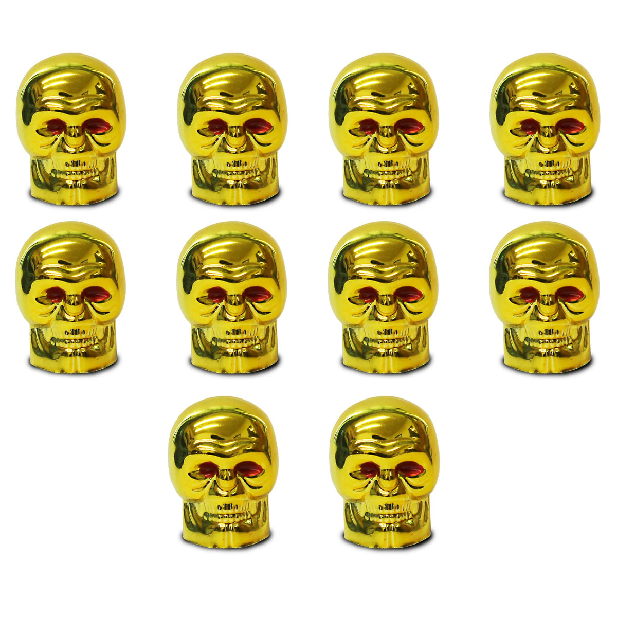 INNOVATIVE SPORTS VALVE CAPS SKULL 10 pack