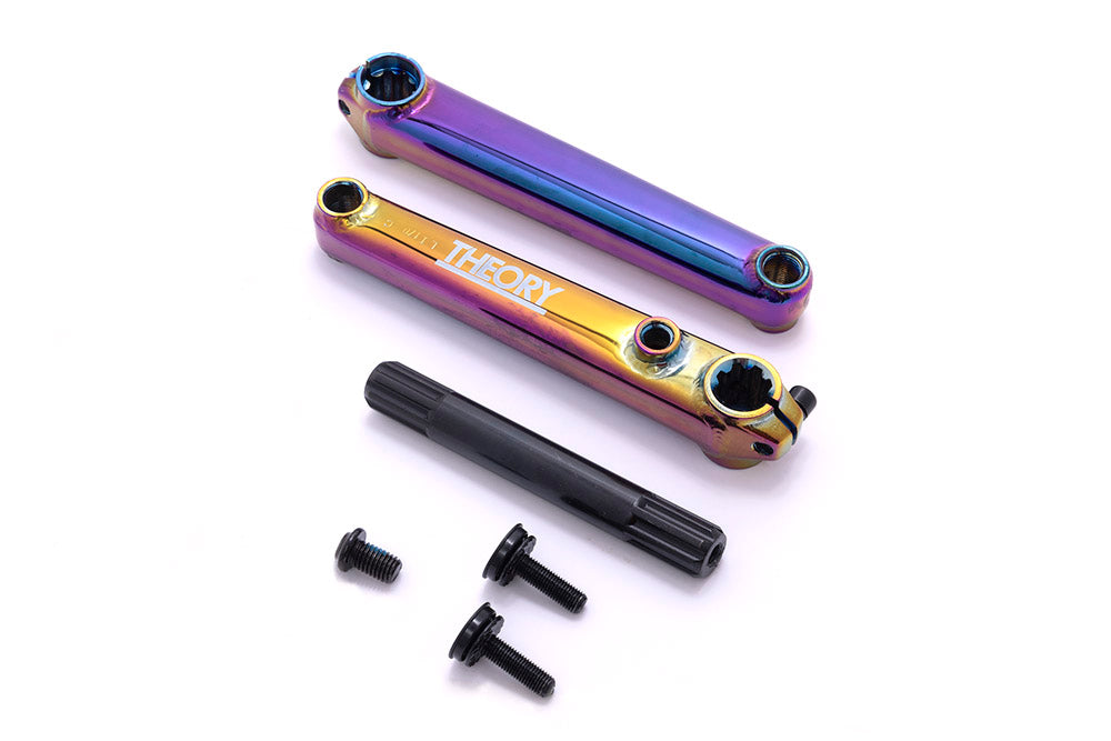 THEORY CONSERVE 3pc CRANKS w/138mm LENGTH SPINDLE FOR BMX BIKES