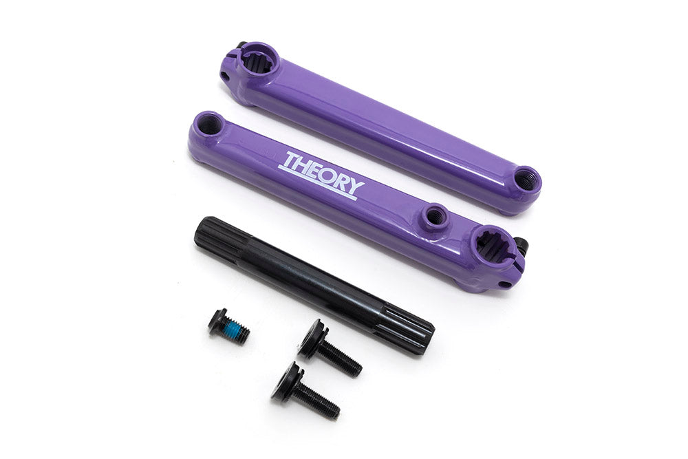 THEORY CONSERVE 3pc CRANKS w/138mm LENGTH SPINDLE FOR BMX BIKES
