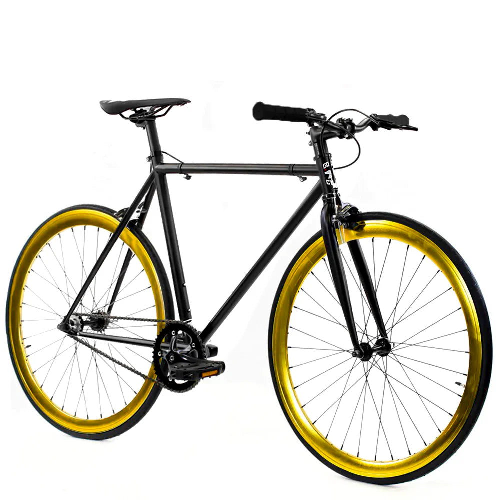 GOLDEN CYCLES SAINT COMPLETE BIKE BLACK w/GOLD RIMS (WEST COAST)