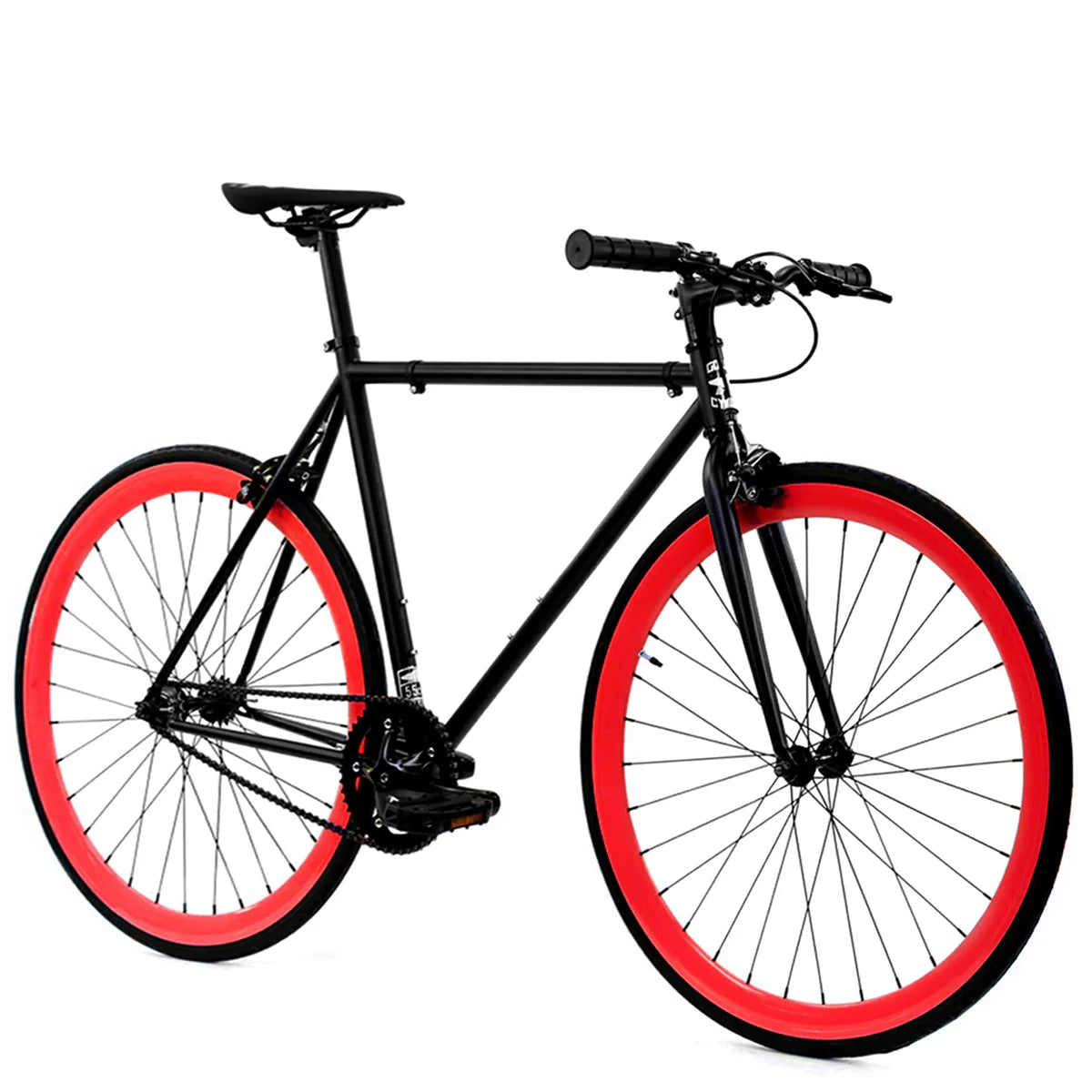 GOLDEN CYCLES VIPER COMPLETE BIKE BLACK w/RED RIMS (WEST COAST)